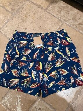 The North Face Navy Multicolor Fly-Print Shorts